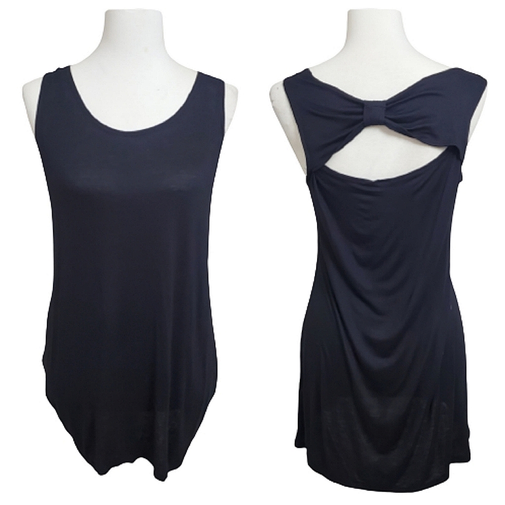 J Mode Cut Out Tunic Tank
